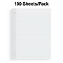 Staples Wide Ruled Filler Paper, 8" x 10.5", White, 100 Sheets/Pack (ST23904G)~#|#~BEB5FAF0-B2BD-4283-9AF5D69AE7F04A43_sc7