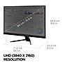 ViewSonic 32" 4K Ultra HD 60Hz LED Monitor, Black (VX3267U-4K)~#|#~BEB6AEAC-20EA-44B8-BC8252820471947E_sc7