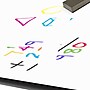 Correll 60" Round Dry Erase Table Top, Laminate, Frosty White/Black (CT60DER-80-09)~#|#~BECBA96D-6D32-4AD4-ACB43A75574C0581_sc7