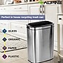Alpine Industries Recycling Station, 10.5 Gallon, Silver (ALP470-40L-R)~#|#~BF14DB7C-8D9E-44E4-A3D2FAAB91595316_sc7