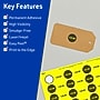 Avery Laser/Inkjet Round Multipurpose Labels, 1.25" Dia., Neon Yellow, 600/Pack (94505)~#|#~BF2B8952-FE80-4564-9472610C823E1189_sc7