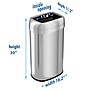 iTouchless Dual-Deodorizer Stainless Steel Trash Can, 16 gal., Brushed Steel (OL16STV)~#|#~BF3CA1E0-4BD1-4A0A-90F1473F71D2F57F_sc7
