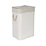Household Essentials 19-Gallon 1-Section Hamper with Lid, Bamboo, White (HE1223)~#|#~BF417CE7-4A22-49DF-8616AD905BF19C73_sc7