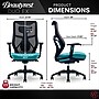 Beautyrest Duo-EX Ergonomic Mesh Swivel Computer Chair, Teal (60051-TEL)~#|#~BF5B46A9-BB82-415E-AEBA4963B9CBEAD4_sc7