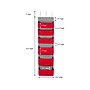 Household Essentials 53.5" x 14.5" 6-Pocket Organizer, Red (2169-1)~#|#~BF5CB220-9DC8-4609-9E38703FCDEC68A6_sc7