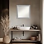 Amanti Art Brushed Nickel Frame Wall Mirror, 23.5" x 23.5" (A42674593556)~#|#~BF5F9B5F-2F47-41C9-9C5A0B864C681A9B_sc7