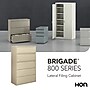 Hon® Brigade® 800 Series 5-Drawer Lateral File Cabinet, Putty, Letter and Legal (895LL)~#|#~BF6420C2-4FCD-4299-B4999C0AA474410D_sc7