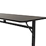 Correll Econoline 60"W x 24"D Adjustable Foldable Training Room Table, Laminate, With Wheels, Walnut (FTM2460TF01)~#|#~BF79863A-293E-42D8-AF260C669081F2E1_sc7