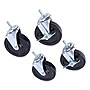 Alera® Optional Casters for Wire Shelving, 200 lbs/Caster, Gray/Black, 4/Set~#|#~BF79FD37-388F-4B52-A303513626D6A3D4_sc7