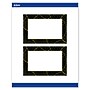 Avery Black with Gold Pattern Matte Blank Card, White, 20/Pack (S00-ETV)~#|#~BF7AF262-7CBB-4F52-8676B9FD4434B0AC_sc7