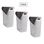 Mind Reader 15.8 Gallon Hamper with Lid, Plastic, White, 3/Pack (3PK60HAMP-WHT)~#|#~BF8EB690-9377-4CED-ACCA594B804EB60B_sc7
