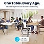 Flash Furniture Wren 60" Flower Activity Table, Height Adjustable, Light Gray Top/Silver Frame (XUA60FLRLGTA)~#|#~BFB1F96E-A919-43E2-B9E077A2DC771077_sc7