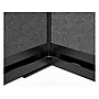 Luxor Workflow Series 6-Panel Freestanding Modular Room Divider System Starter Wall with Whiteboard, 70"H x 53"W, Black/Gray~#|#~BFBC7A4E-3CAB-409F-AF117C9573A5319B_sc7