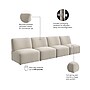 Bush Business Furniture Assemble Modular 4 Seater Sectional Sofa, Oat Fabric (ASM003OTF)~#|#~BFD469D1-3013-40DD-B3294F1F0BDBD81B_sc7