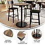 Flash Furniture TopGuard 36" Round Wood Restaurant Dining Table and Bases - Bar Height, Natural/Black Base (STRD36NATTR24B)~#|#~BFD8FAE4-65F7-4F11-8C9D55667CB011A6_sc7