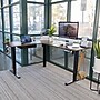 Mount-It! 63"W Electric L-Shaped Corner Adjustable Standing Desk, Rustic Brown/Black (MI-15010)~#|#~BFE027CF-76F8-41A4-95D48841EDE9FDF5_sc7