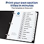 Avery Ready Index Table of Contents Paper Dividers, 1-15 Tabs, White (11142)~#|#~BFE66394-0788-40DB-93CF92C9830046E4_sc7