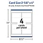 Avery Matte General Use Blank Cards, White, 40/Pack (95330)~#|#~BFF21F1B-0F45-4582-B6861AA393205240_sc7