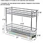 Household Essentials Glidez Steel Organizer, Chrome (HHC20721-1)~#|#~BFF5ACD2-C13F-43BC-8654012507B6DFDC_sc7