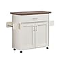 Techni Home Deluxe Mobile Kitchen Island Cart with Water Resistant Top, Storage Cabinets with Adjustable Shelves, and Spice Rack~#|#~C0041866-C12B-43E5-9461A9614F822B9B_sc7