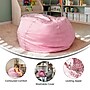 Flash Furniture Cotton Twill Oversized Dot Bean Bag Chair, Light Pink~#|#~C0054F07-FD86-490E-A1EBBDCE5A2DEB59_sc7