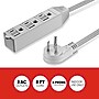 Staples TECH 8' Extension Cord, 3-Outlet, 16 AWG, Gray (ST22131-CC)~#|#~C01E7646-E8CF-45A1-9FF2EB27AA66F646_sc7