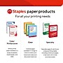 Staples Brights Multipurpose Paper, 24 lbs., 8.5" x 11", Orange, 500/Ream (20108)~#|#~C022A50F-4910-4B55-93462327C2CEA534_sc7