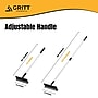 Gritt Commercial Telescoping  8" Window Squeegee & Washer, Silver/Black, 12/Carton (GRI185-8-39-12P)~#|#~C025AC54-A033-494D-9993DA0FF71F5690_sc7