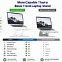 Uncaged Ergonomics Adjustable Swivel Laptop Stand for Desk, Steel, 360° Rotation, Up to 16", White~#|#~C02F6C84-138D-4F76-B2EDDE426C11C264_sc7