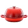 MegaChef Cast Iron 10.25" Bread Pot with Baking Mat, Red (935122994M)~#|#~C03863BC-1D87-4687-A386B32777B4E735_sc7