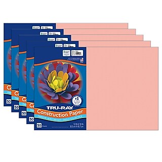 Tru-Ray Construction Paper, Heavyweight, Festive Green, 12" X 18 50 Sheets Per Pack 5 Packs