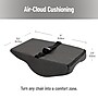 Mind Reader Memory Foam Ergonomic Lower Back Cushion Posture Corrector, Black/Blue (MEMCUSHGL-BLK)~#|#~C0636428-A1BA-40B3-888E27F5D962BDC5_sc7