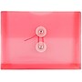 JAM Paper Premium Plastic Filing Envelope with Button & String Closure, Pink, 3/Pack (920B1PIX3)~#|#~C075AD5F-F760-444D-846A139B2BDB8C67_sc7