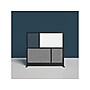 Luxor Workflow Series 4-Panel Freestanding Modular Room Divider System Starter Wall with Whiteboard, 48"H x 53"W, Black/Gray~#|#~C08DD314-7D58-42C0-AF9B13A5630C46B1_sc7