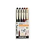 Zebra Sarasa Clip Vintage Retractable Gel Pens, Fine Point, 0.5mm Assorted Ink Colors, 5/Pack (47445)~#|#~C0A11850-14EA-4021-B700AA61FAA55C63_sc7