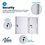 Viva Comfort Medium Double Door Medicine Locking Secure Storage Medical Cabinet, 0.3 cu. ft., White (ADIME999-02-WHI-MK)~#|#~C0ABB91E-780F-451E-BE877959E4595B41_sc7