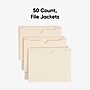 Smead Recycled Reinforced File Jacket, 2" Expansion, Letter Size, Manila, 50/Box (75560)~#|#~C0AF2EAF-7CFE-4586-A0B2508792BDD04F_sc7