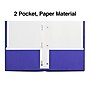 Staples School Grade 2‑Pocket Folders with Fasteners, Blue, Letter‑Size Durable Classroom & Office File Folders, 25/Box~#|#~C0D4C090-923C-4EB3-AF6467E39497A78B_sc7