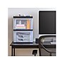 Iris 2-Compartment Stackable Desktop Storage Drawer, Black/Translucent White, 4/Carton (116352CT)~#|#~C0DFE104-CB33-4CC3-844DBF85BA7C270B_sc7