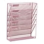 Staples 5-Pocket Metal Mesh Mountable Wall File, Letter Size, Dusty Pink (ST63848)~#|#~C0E4238C-53AD-429D-B2C2471FA85E1BE1_sc7