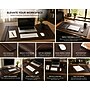 SUM Anti-Slip Faux leather Desk Pad with Side Rail, 34.5" x 24", Brown (OSCDPD001)~#|#~C0F77F68-814B-47A7-8C40E39533B979E6_sc7