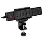 Mount-It! 3-Outlet 3-USB Port Desktop Power Strip with Clamp Desk Mount, Black (MI-7281B)~#|#~C10C13C5-9B01-426C-9669A61D4789F829_sc7
