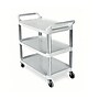 Rubbermaid Commercial 3-Shelf Plastic/Poly Mobile Utility Cart with Lockable Wheels, Off-White (FG409100OWHT)~#|#~C11388C0-85C8-425B-8A8293399A883B86_sc7