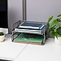 Mind Reader Metal Side Loading Stackable Letter Tray, Letter Size, Silver (ESTACK2-SIL)~#|#~C12040E6-A60E-43D4-91A476AC9FBDE3B6_sc7