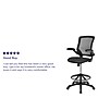 Flash Furniture Nylon Drafting Chair with Footrest and Lumbar Support, Black (BL-ZP-8805D-BK-GG)~#|#~C159E129-50A5-409E-B37AD8D020357333_sc7