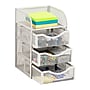 Mind Reader 4-Compartment Metal Desk Organizer, White (MESHMINI-WHT)~#|#~C15D0CFB-9945-466B-82B132DCA465D55D_sc7