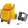 Unger SmartColor Plastic Split-Compartment Mop Bucket, 8-Gallon, Yellow (UNGCOMBY)~#|#~C16EA0CB-2ED1-4036-9D5F3CACB7D9A8EA_sc7