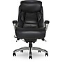 Serta Lautner Ergonomic Bonded Leather Swivel Executive Chair, Black/Cream (44942)~#|#~C180108D-519E-45EF-A581AB1FFC4D529D_sc7