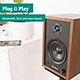 Electrohome McKinley 2.0 Stereo Bluetooth Bookshelf Speakers with Built-in Amplifier, Teak (EB30)~#|#~C18324B2-89F3-4B48-918B532524AF3AB0_sc7