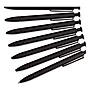 U Brands Monterey Soft Touch Ballpoint Pen, Retractable, Medium 1 mm, Black Ink, Midnight Barrel, 12/Pack~#|#~C19BC76D-BC37-42A7-944A53A9695A99B5_sc7